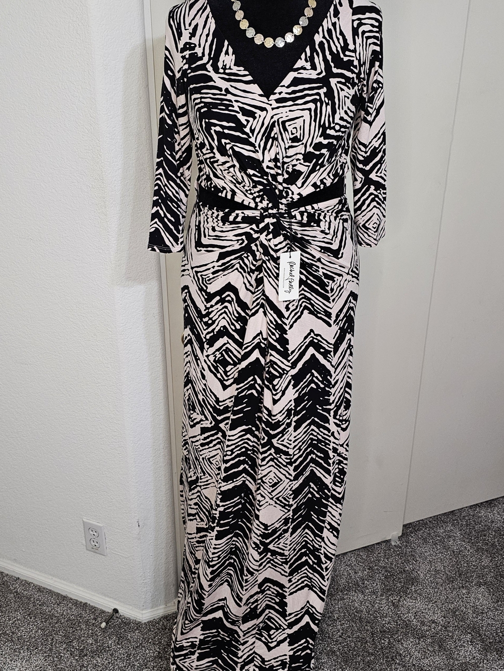 Rachel Pally Henrietta RARE PRINT Twist Waist Maxi Dress Sz M